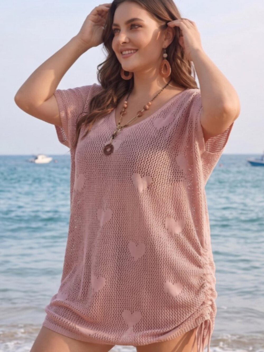 Adorable Bloomchic Baby Pink Heart Coverup 14-16